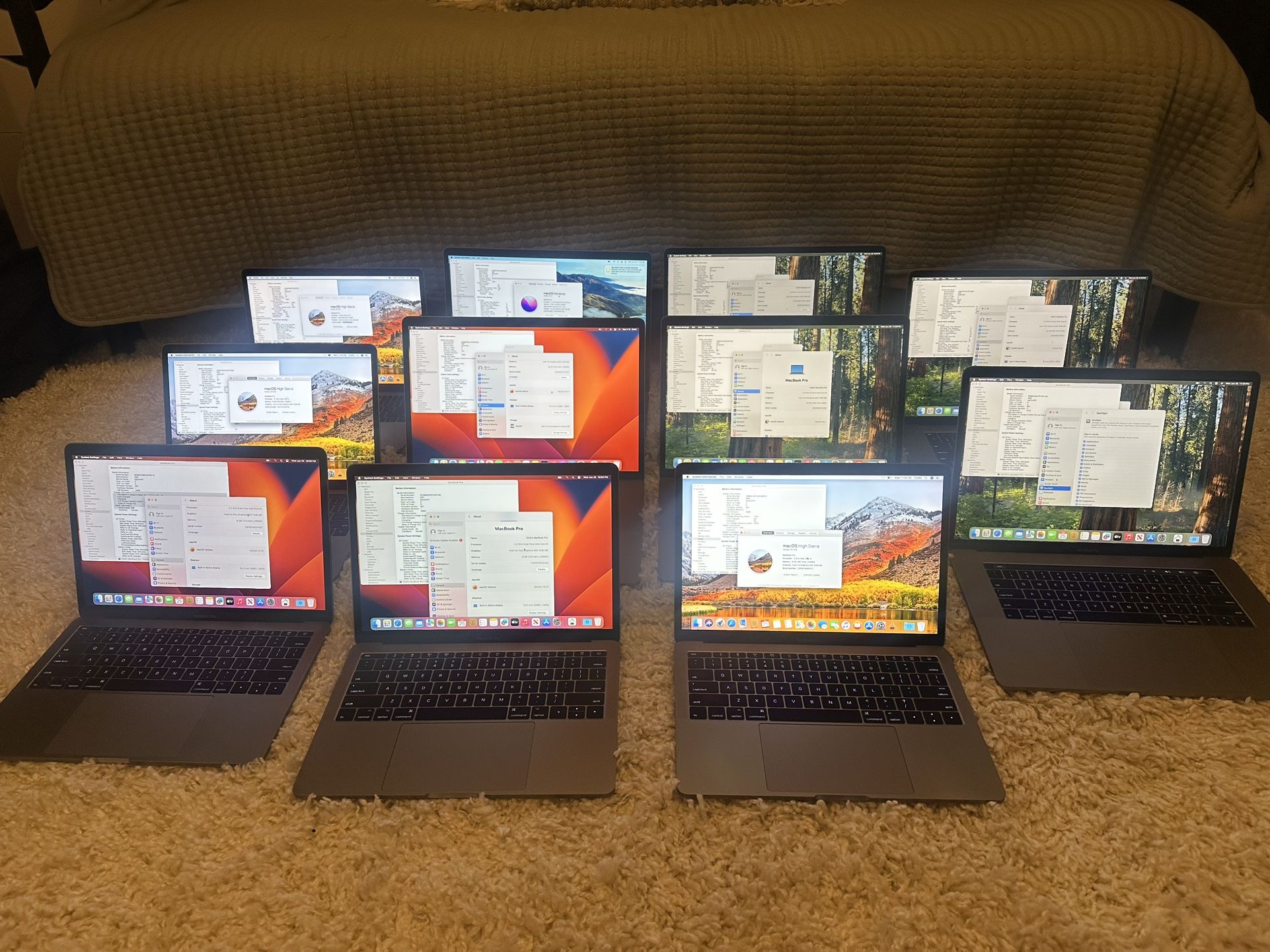 Various MacBook Pros For Sale