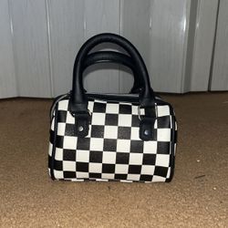 checkered, Mini Purse