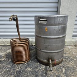 Heavy-Duty Homebrew Setup: 50' x 1/2" Copper Coil + SS Brew Kettle