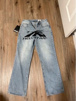 hellstar blue jeans