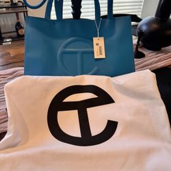 Cyan Shopping Bag Tote 