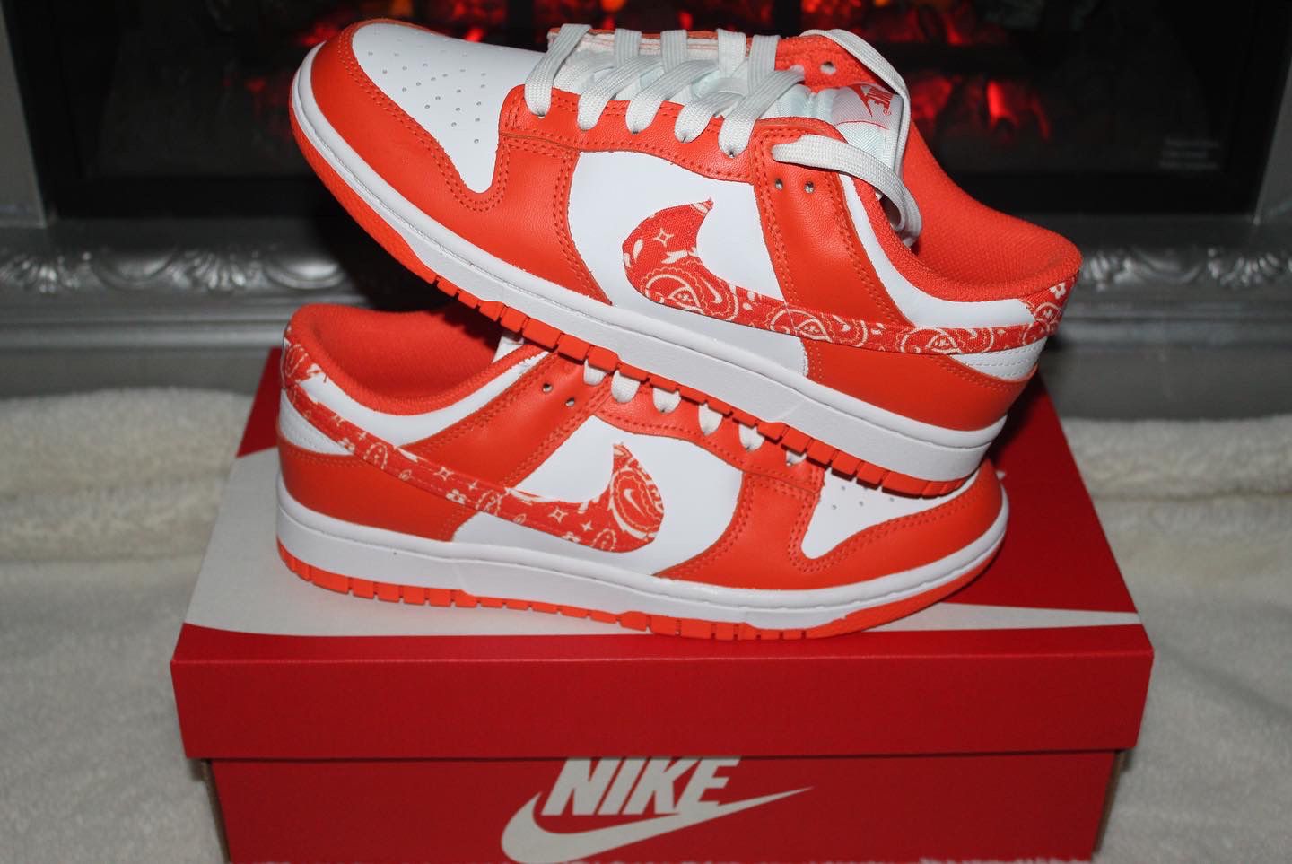 Dunk Low Orange paisley for in The NY - OfferUp