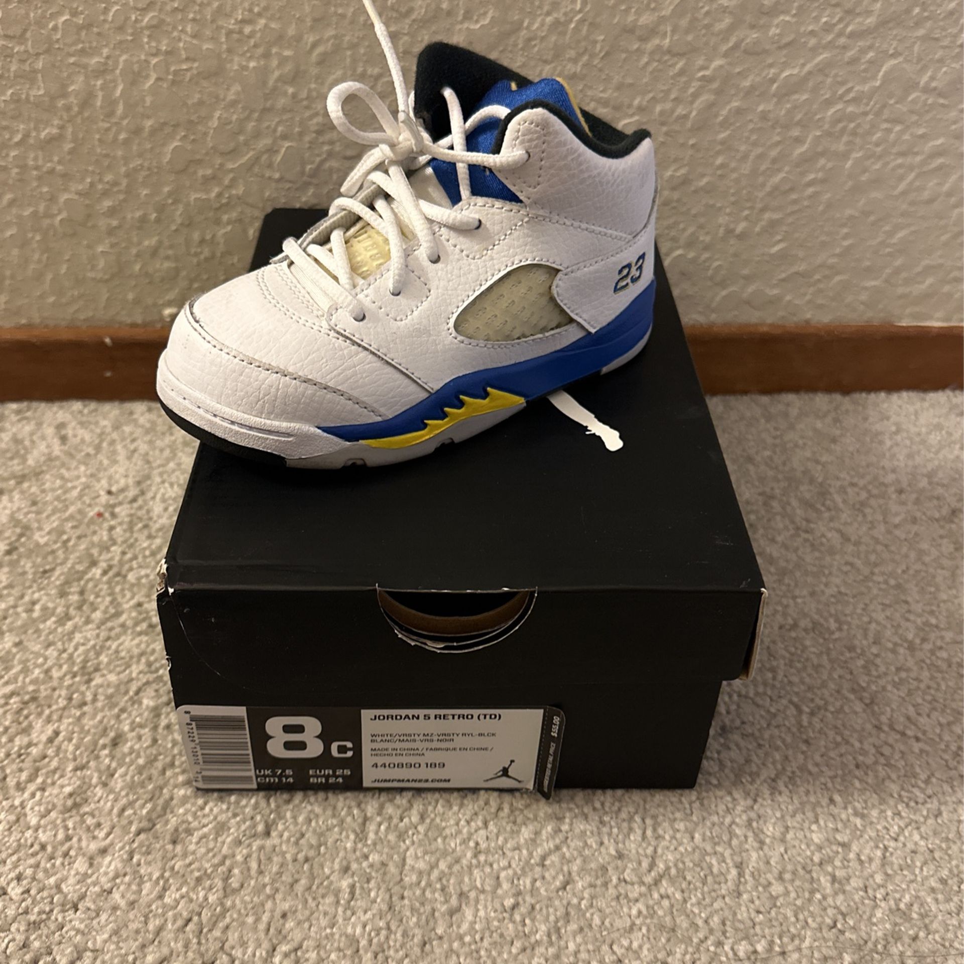 Jordan 5 Laney Toddler Size 8c