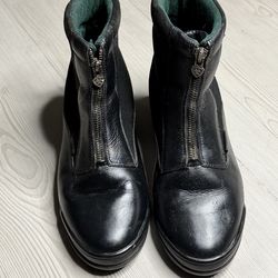 Ariat Heritage IV Zip Waterproof Paddock Boots Black Leather 4LR