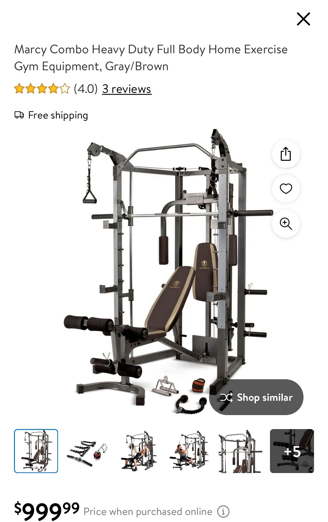 Marcy Home Gym Still In Box. New.