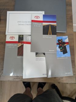 2015 Toyota Corolla manual set