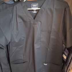 Men's Medium Size Scrub Shirt Black Nwt