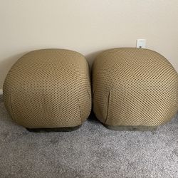 Contemporary Vintage Soufflé Ottomans 