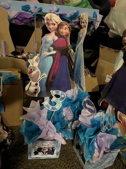 Frozen Theme Center Pieces