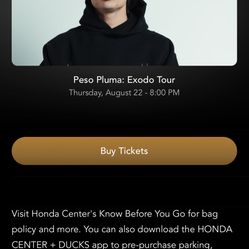 Peso Pluma Premium Seats