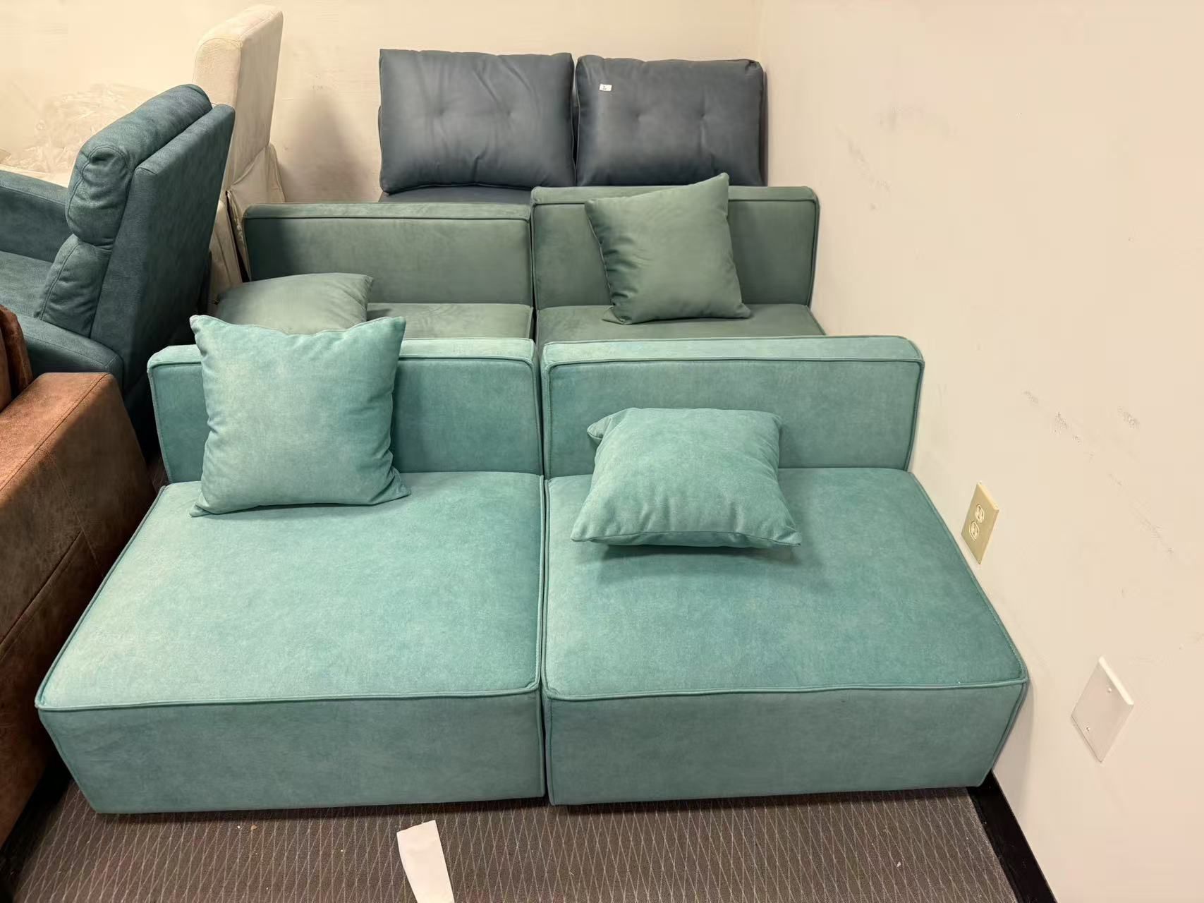 Brand new sofa chair with pillows, set of 2, $70