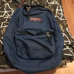Navy Blue Jansport Backpack 