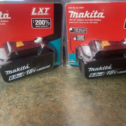 MAKITA  18v LXT 2 BATTERIES 6.0. (( Read Below ))