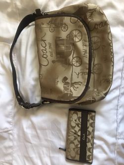 Original couch bag and wallet