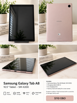 ***Samsung Tab Galaxy Tab A8-Excellent Condition***