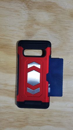 Red OEM Case for Samsung Galaxy S10 Full Body Protection Armor case with car Mount Mag