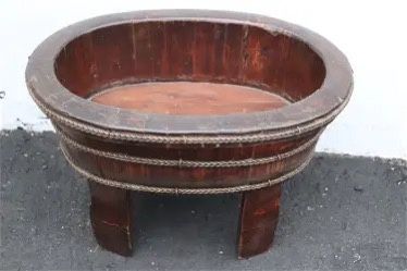 Chinese Antique Wood Basin