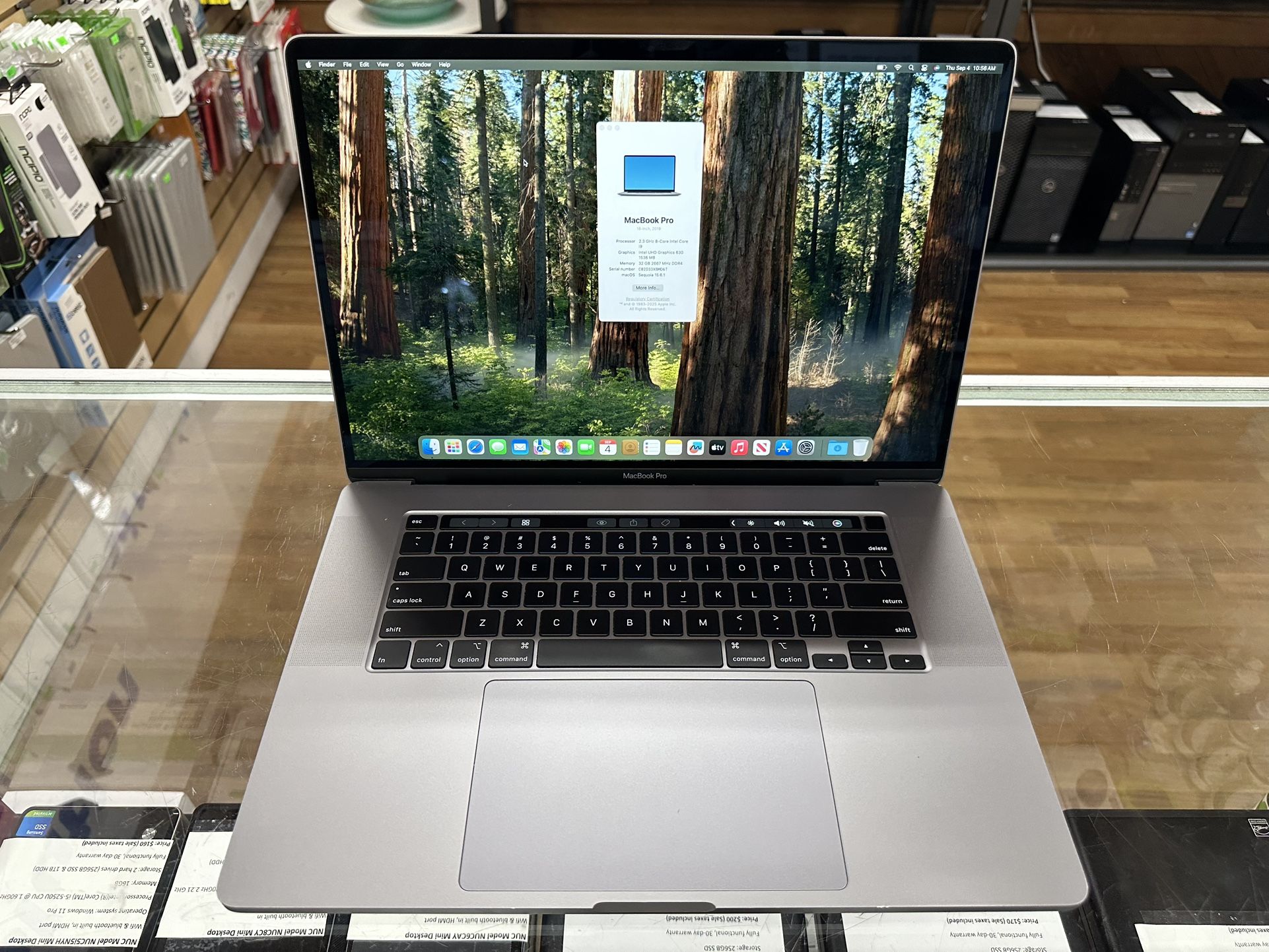 Macbook Pro 16 inch 2019 Touch Bar core i9 32GB RAM 1TB SSD