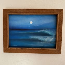 Moonlight Wave Painting