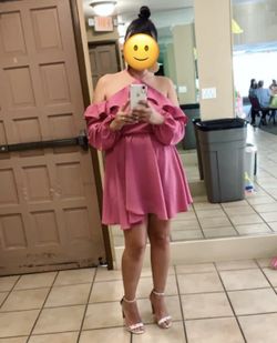 Boohoo Pink Dress Size 8