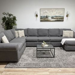 Huge Grey Sectional Couch  - Delivery Available 