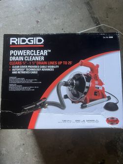 Rigid Drain Cleaner Kit Portable “NEW”