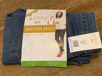 Denim leggings