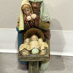 Resin Holy Family Nativity Figurine 