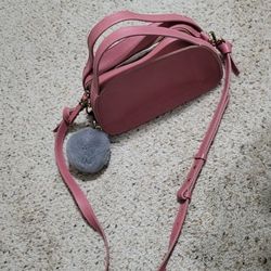 Pink Leather Purse