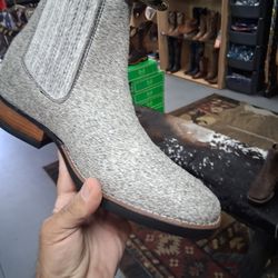 Botines De Piel De Pelo De Vaca 