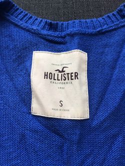 Hollister Hoodie (Red) Large & sweater (Blue) Small