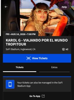Karol G concert Sofi