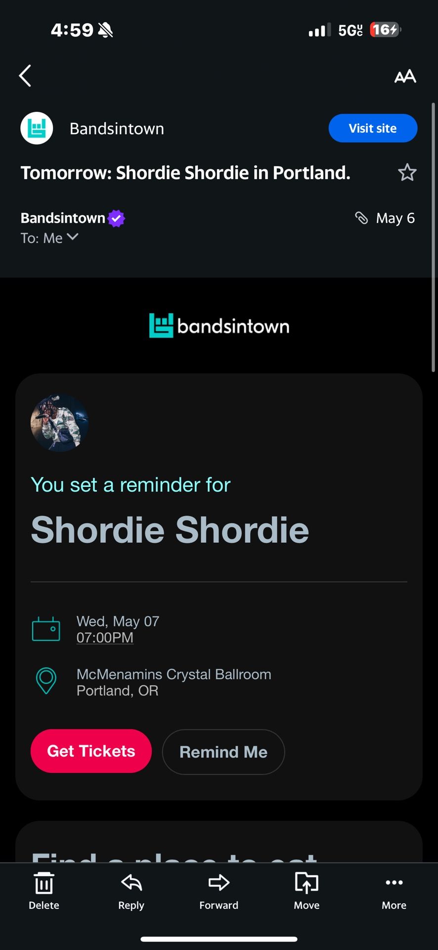 Shordie Shordie Tickets Tonight.