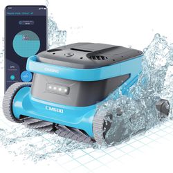 Chasing CM600 Robotic Pool Cleaner, Pool Vacuum Support Different Shape’s Pool Up to 300m², App Control, Double Suction, Double Active Brush, Efficien