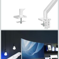 VIVO Brazo de tensión para monitor ultraancho de aluminio resistente para pantallas de hasta 49 pulgadas, soporta 44 libras, soporte de montaje de esc