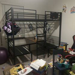 Twin loft bunk bed