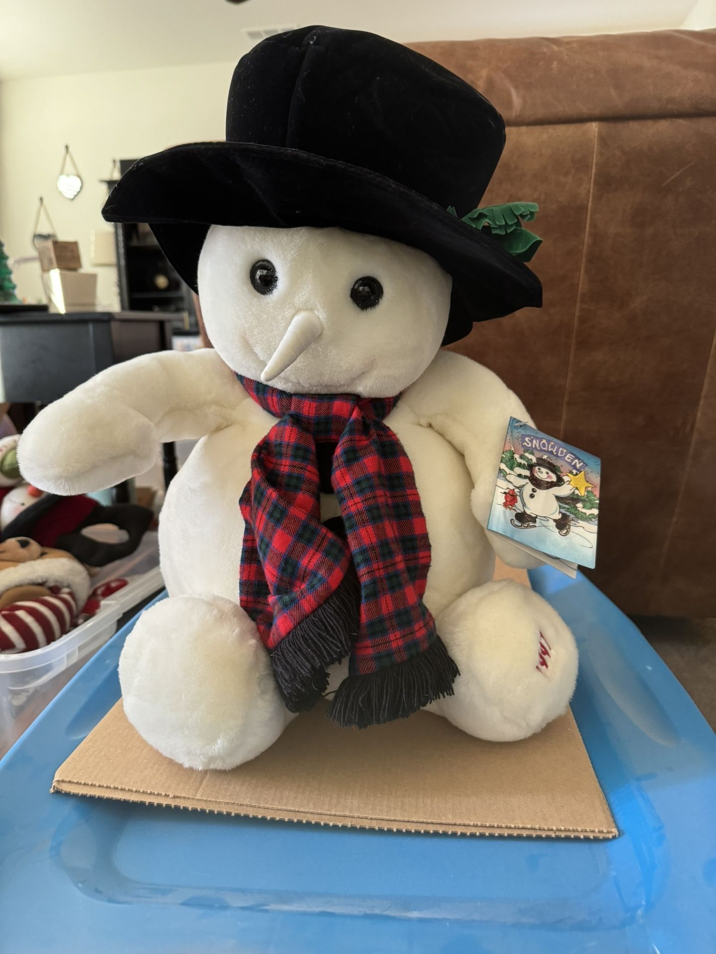 Snowman Snowden Stuffed Animal