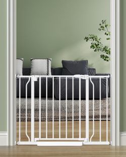 Cideny Baby Gate No Drilling, 29"-40" Auto Close Dog Gate Indoor For Doorways & Stairs, Pressure Mounted