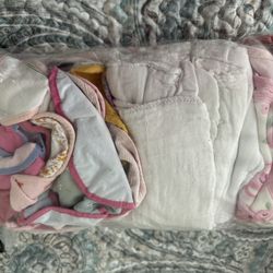 Bibs, Burp Cloths And Swaddled Blankets 