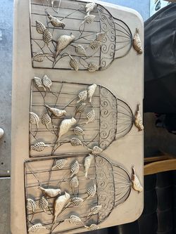 Bird-Cage Metal Wall Art