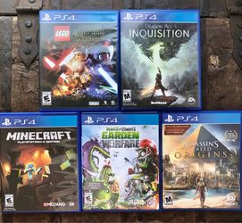 PS4 Lot of 5 Games