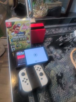 Nintendo Switch OLED with New Super Mario Bros. U Deluxe