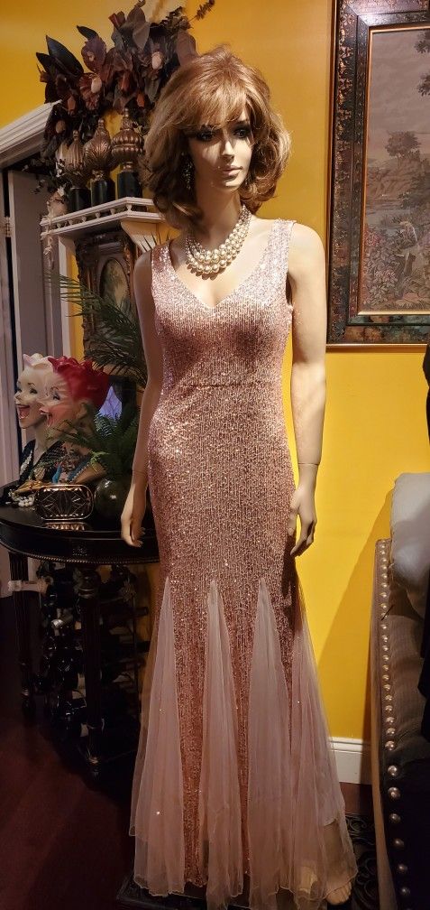 Party Sequin Maxi Dress