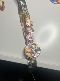 Anime Lanyard With Buttons 