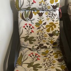 IKEA  Poang Chair And Ottoman 