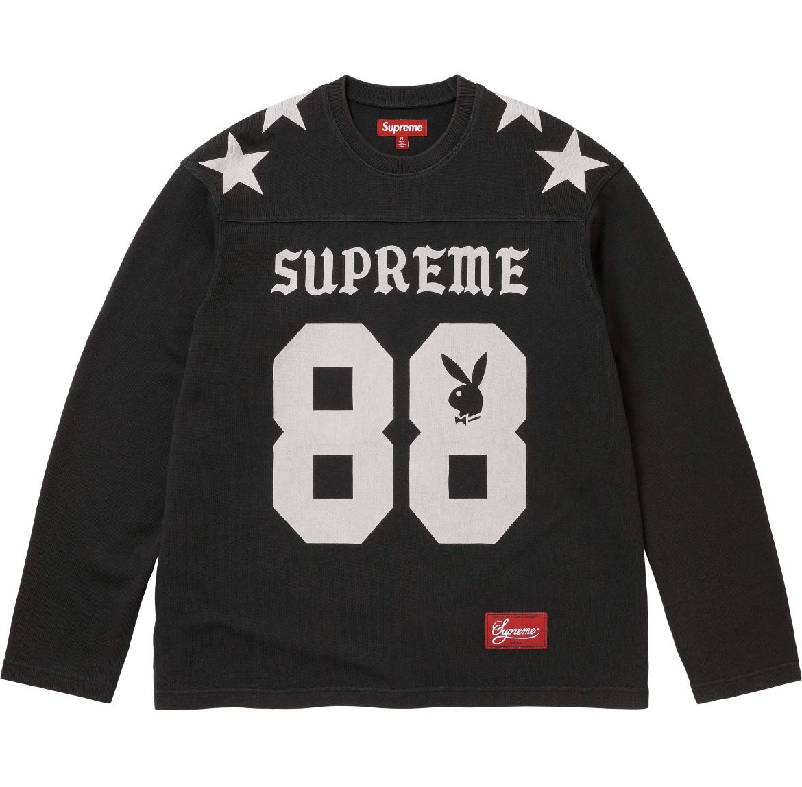 Supreme Playboy Long Sleeve Football Top Black XL SS26