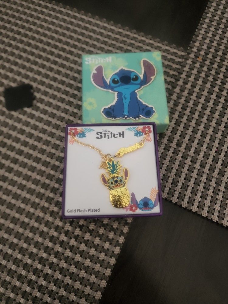 Stitch Golden Necklace