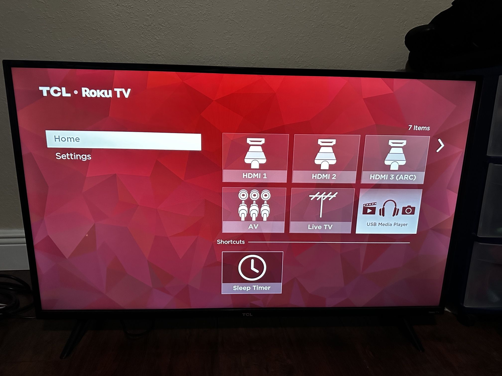 TCL 43” 4k Roku Smart TV 43S425