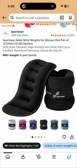 Set of two ankle weights brand new 5lbs each