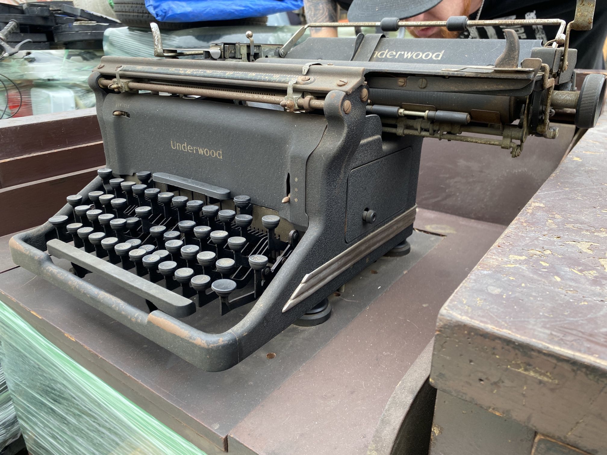 Antique Typewriter Desk Elliot Fisher Underwood 